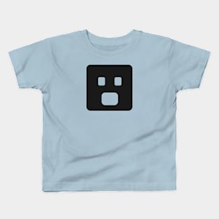 fear emoji with minimal art style Kids T-Shirt